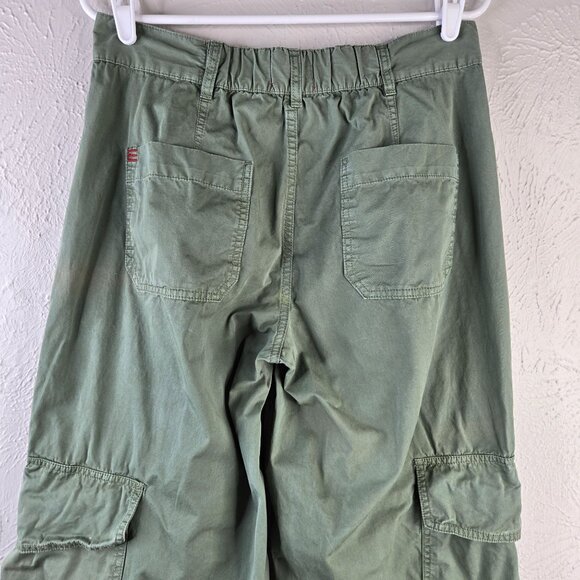 BDG Cargo Carpenter Pant Womens Sz 4 Green Utility Baggy Relaxed Wide Leg Skater - Picture 7 of 13